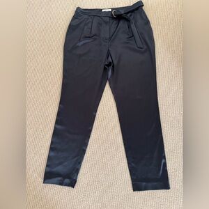 Milly Navy Satin Pants size 10